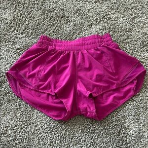 Lululemon Pink Hotty Hot Shorts used size 2 (fit slightly smaller) low rise 2.5